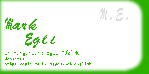 mark egli business card